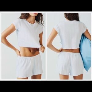 Adanola Pointelle Baby T-shirt & Shorts SET